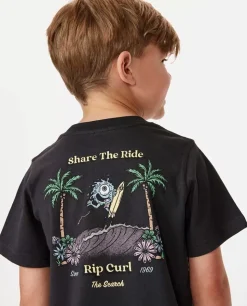 T-shirt De Manga Curta Shred Town Art Para Rapaz