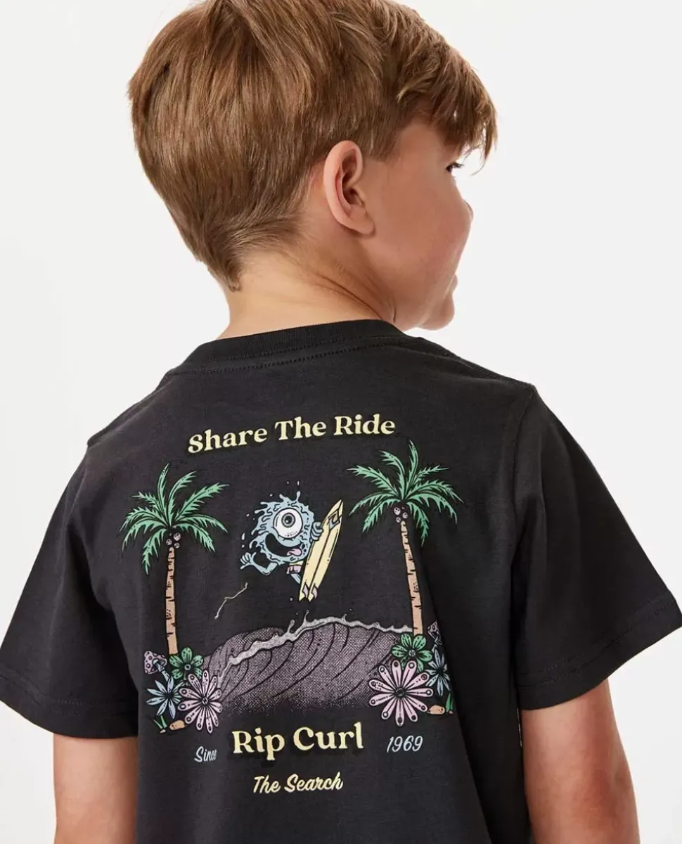 T-shirt De Manga Curta Shred Town Art Para Rapaz