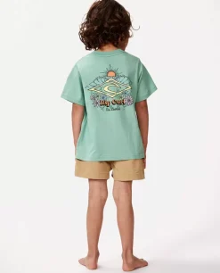 T-shirt De Manga Curta Shred Town Barrel Para Rapaz