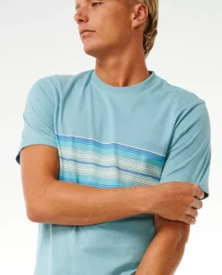 T-shirt De Manga Curta Surf Revival Stripe