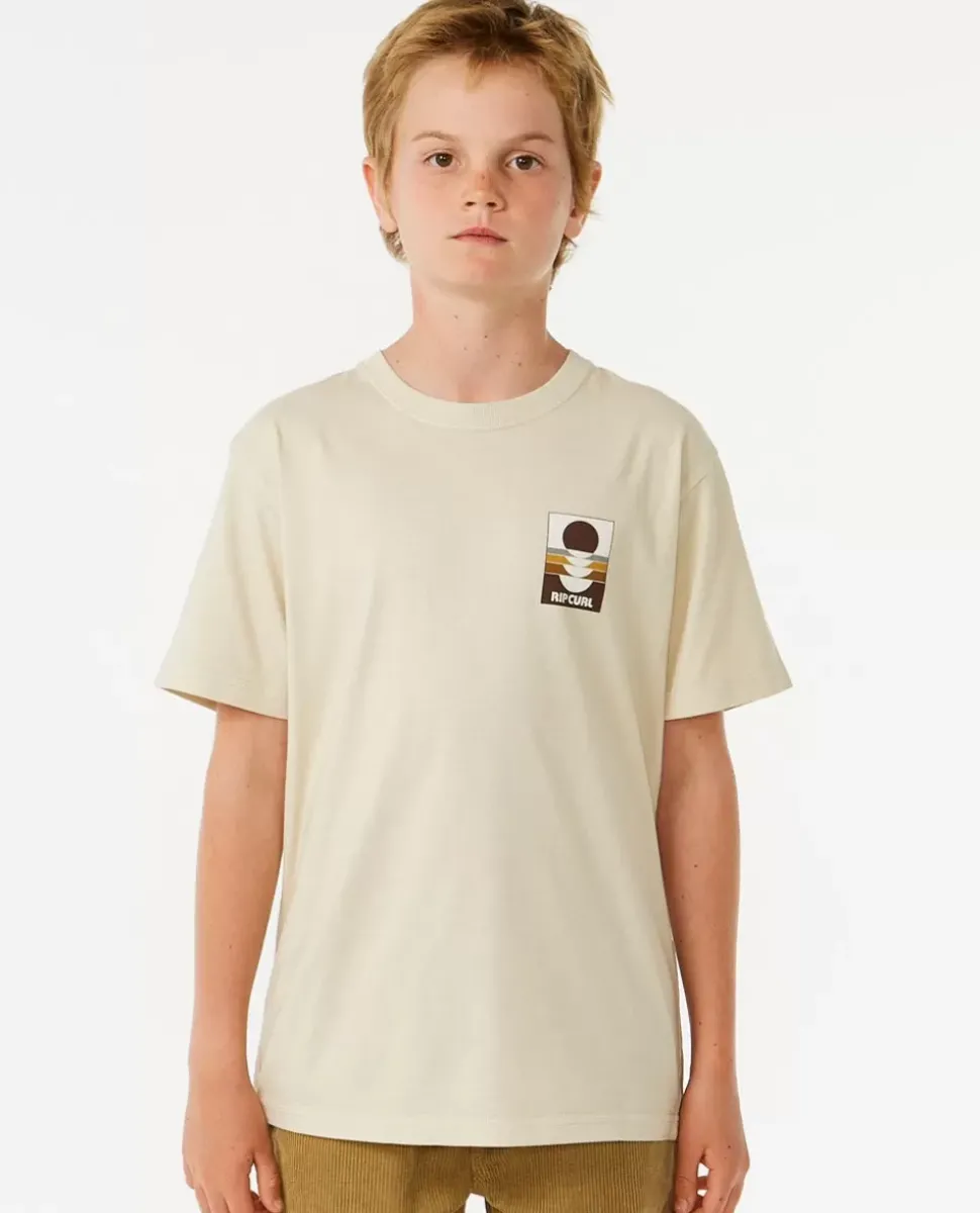 T-shirt De Manga Curta Surf Revivial Peaking Boy
