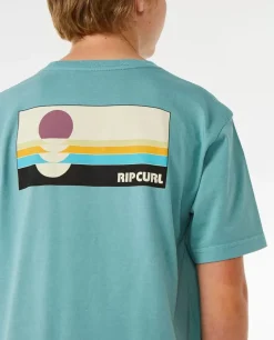 T-shirt De Manga Curta Surf Revivial Peaking Boy