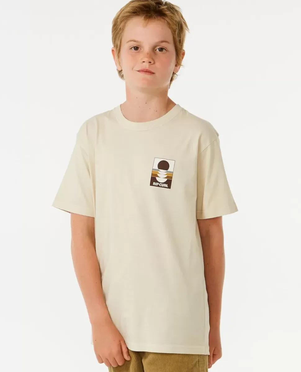 T-shirt De Manga Curta Surf Revivial Peaking Boy