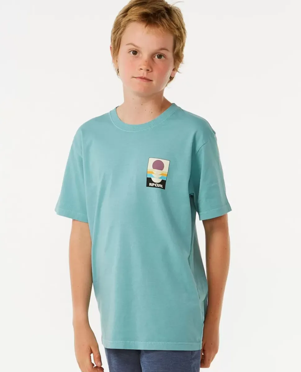 T-shirt De Manga Curta Surf Revivial Peaking Boy
