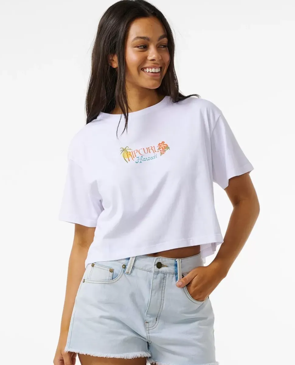 T-shirt Island Crop