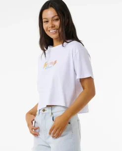 T-shirt Island Crop