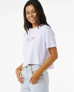 T-shirt Island Crop