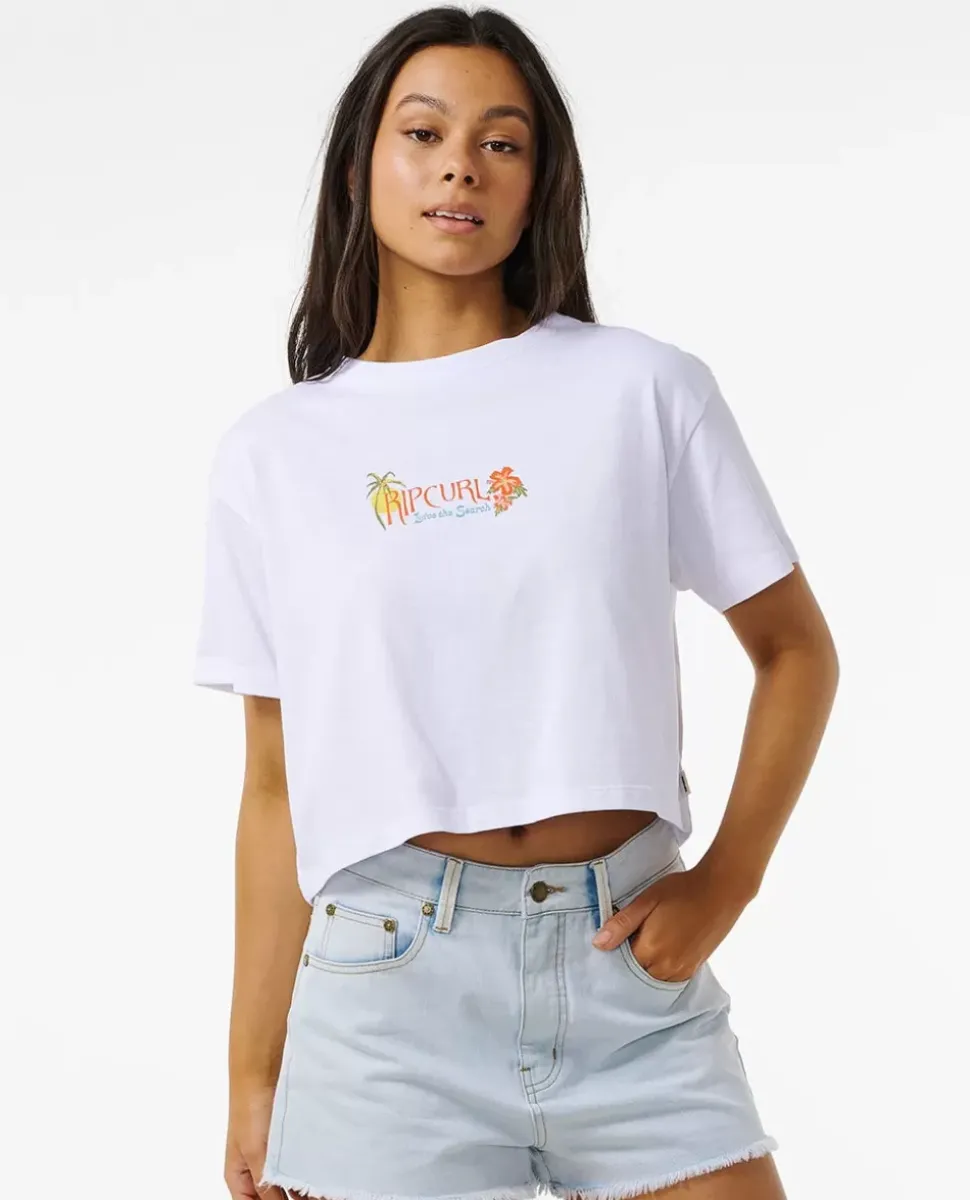 T-shirt Island Crop