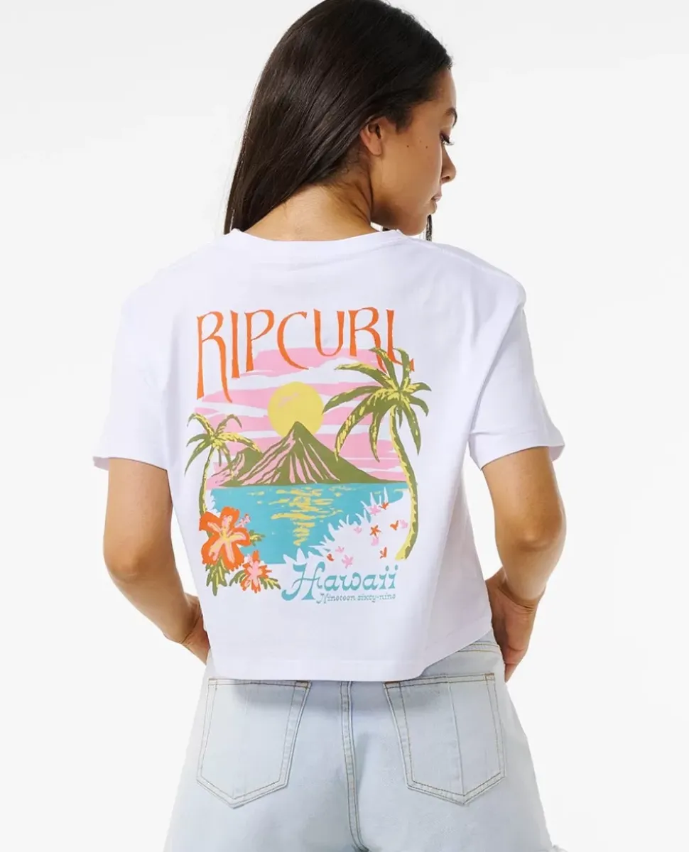 T-shirt Island Crop