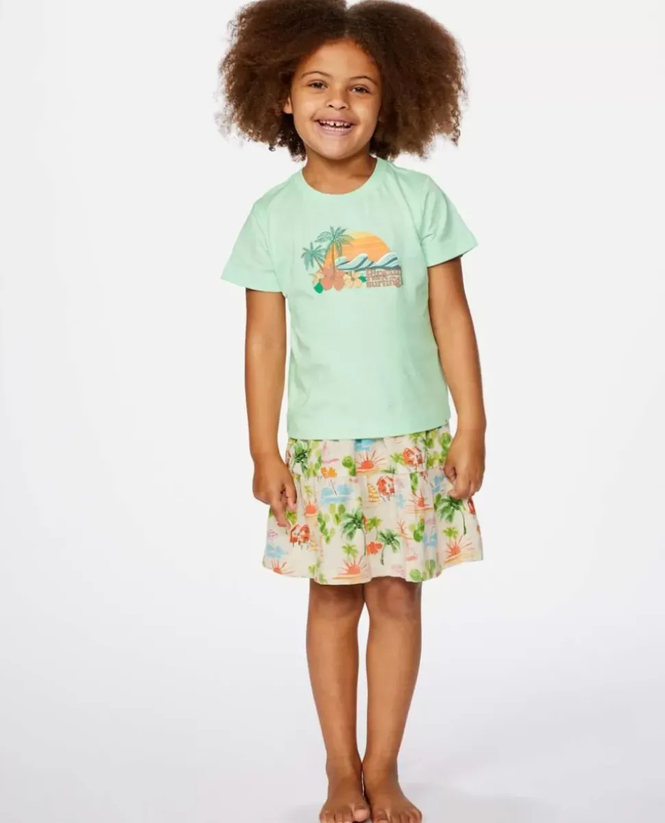 T-shirt Mini Low Tide Padrão Para Rapariga