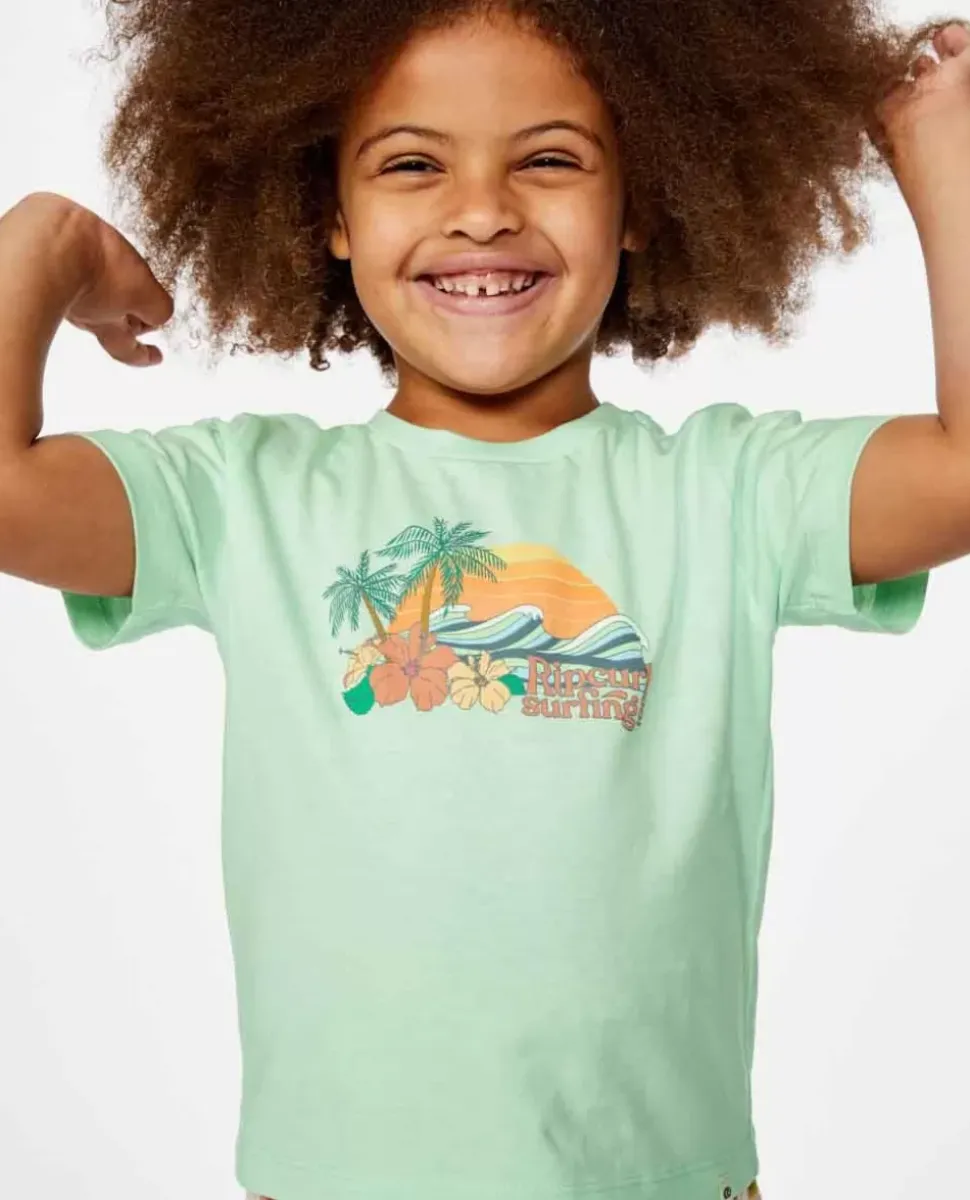 T-shirt Mini Low Tide Padrão Para Rapariga