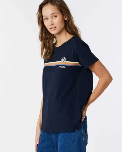 T-shirt Padrão Melting Waves