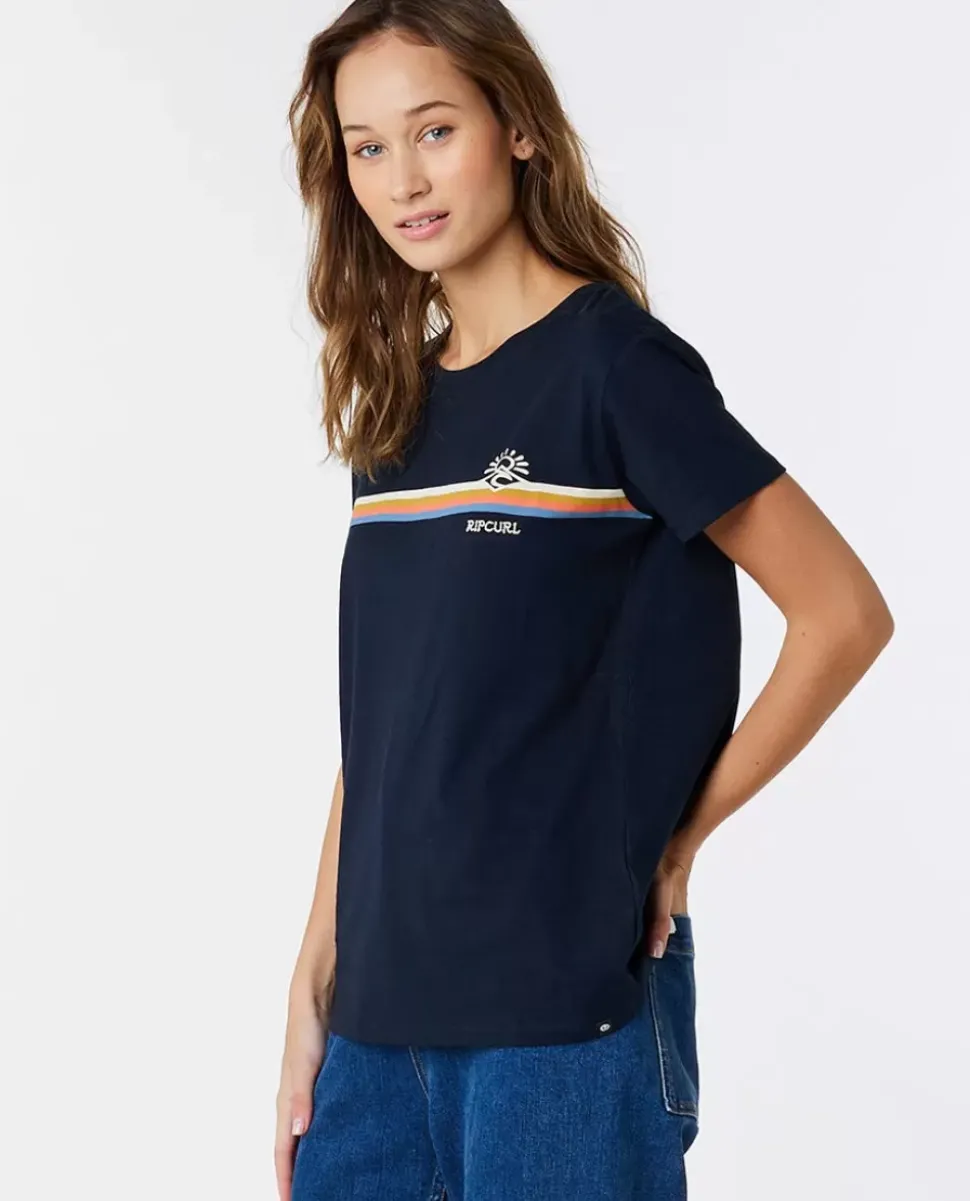 T-shirt Padrão Melting Waves