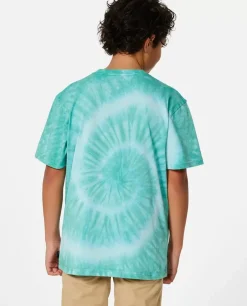 T-shirt Shred Tie Dye De Manga Curta Para Rapaz