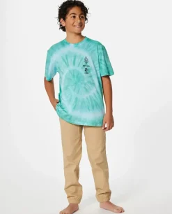T-shirt Shred Tie Dye De Manga Curta Para Rapaz