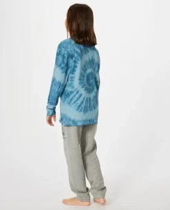 T-shirt Shred Tie Dye De Manga Comprida Para Rapaz