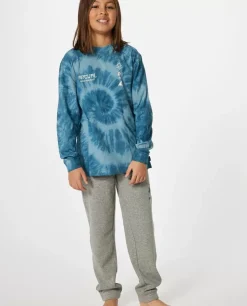 T-shirt Shred Tie Dye De Manga Comprida Para Rapaz