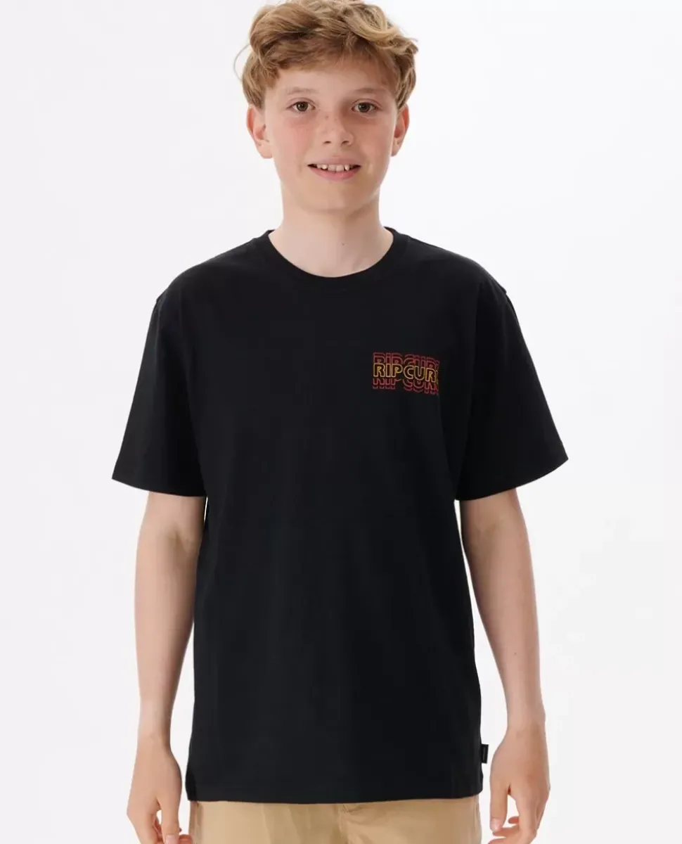 T-shirt Surf Revival Com Logótipo Para Rapaz