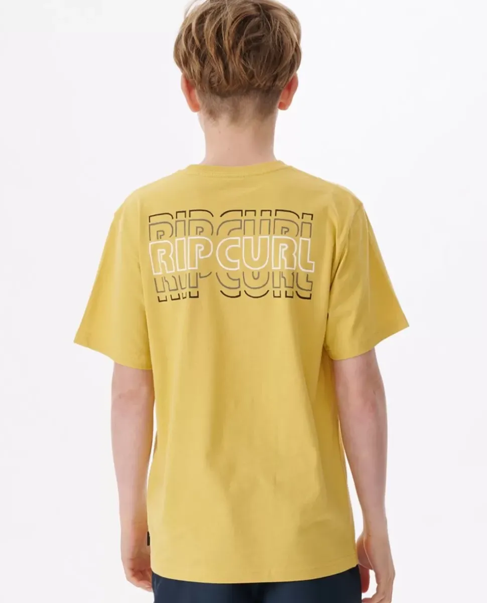 T-shirt Surf Revival Com Logótipo Para Rapaz