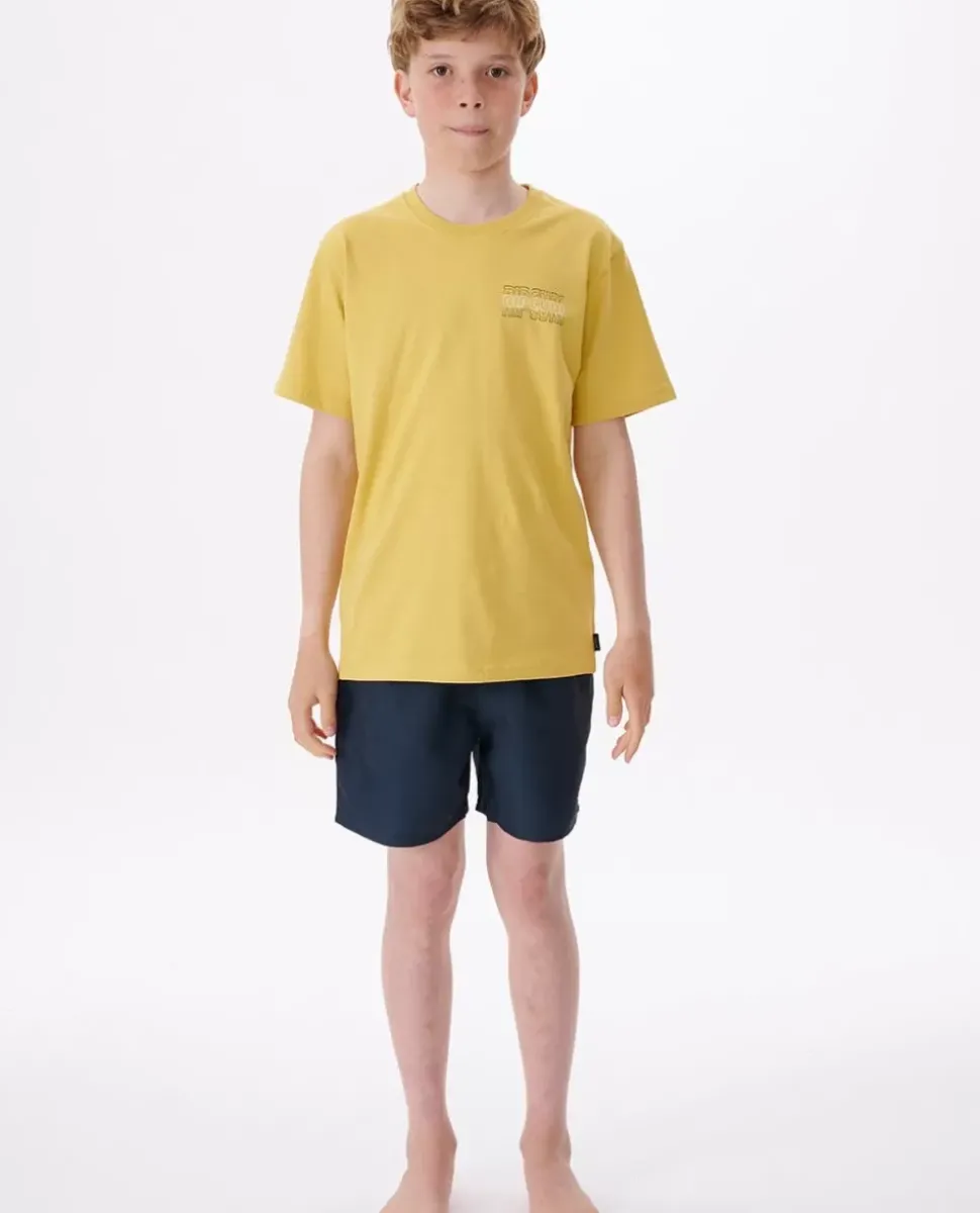 T-shirt Surf Revival Com Logótipo Para Rapaz