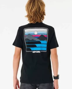 T-shirt Surf Revivial Sunset Para Rapaz
