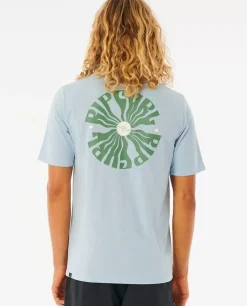 T-shirt UV Salt Water Culture Psyche Circles De Manga Curta