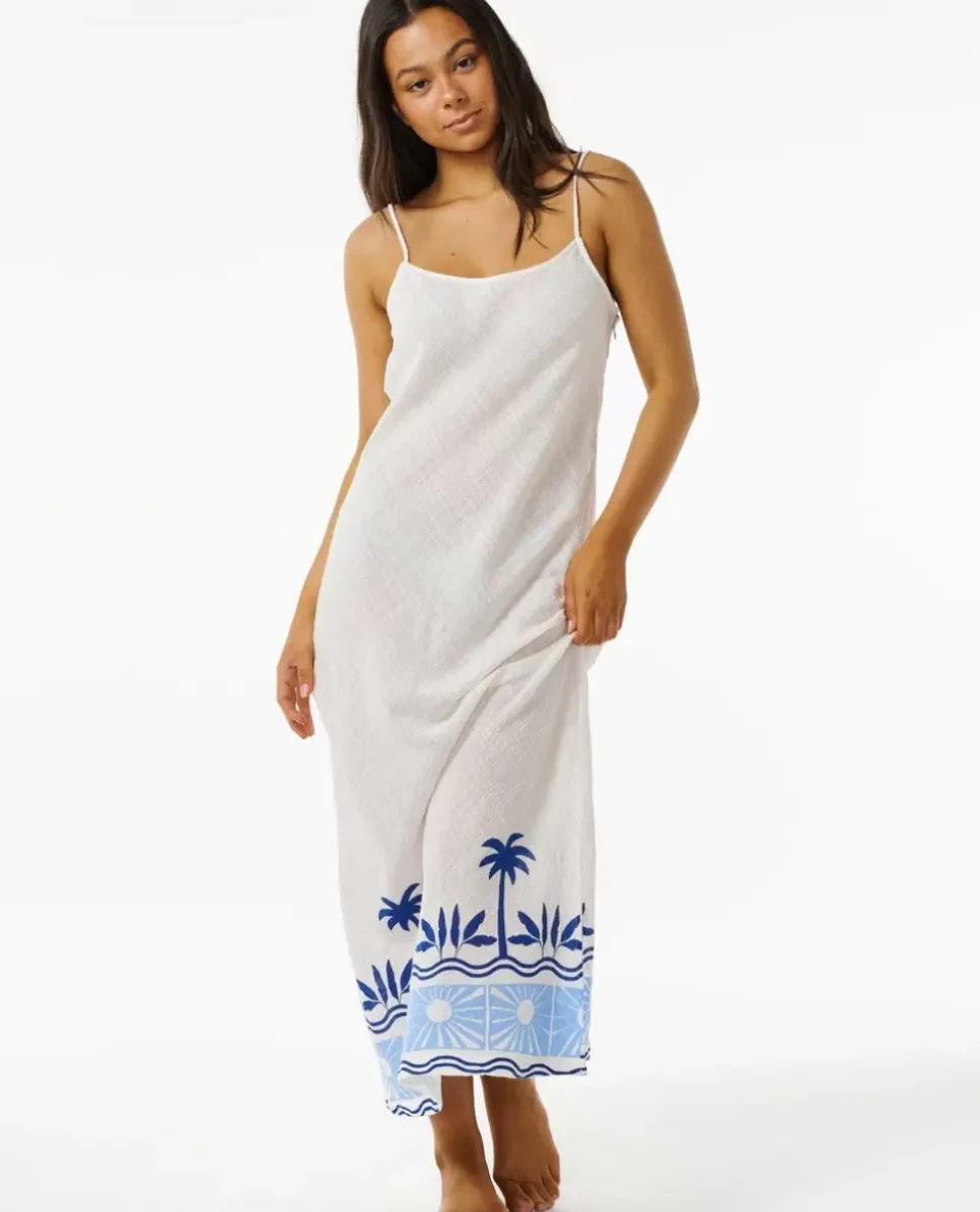 Vestido Maxi Estampado Santorini Sun