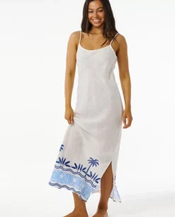 Vestido Maxi Estampado Santorini Sun